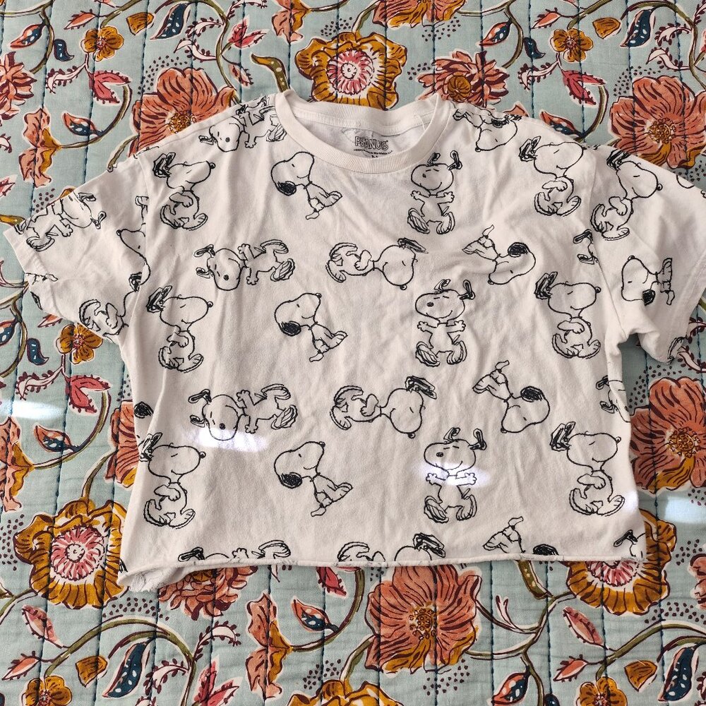 Snoopy Peanuts Cropped Women's Top